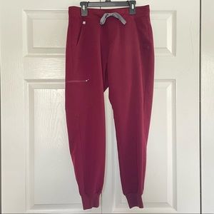 Figs PS Zamora Joggers in Burgundy